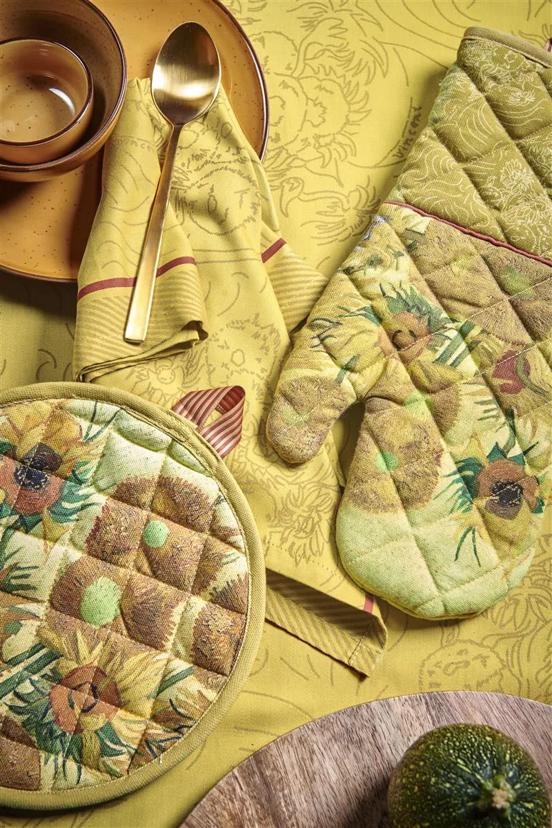 Beddinghouse x Van Gogh Sunflower grytekluter 2-pk gul bomull