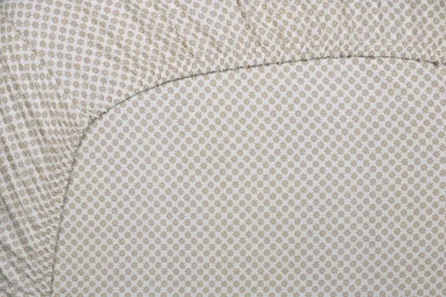 Pip Studio Twinkle Star laken hvit grønn 90x200 cm stjerner