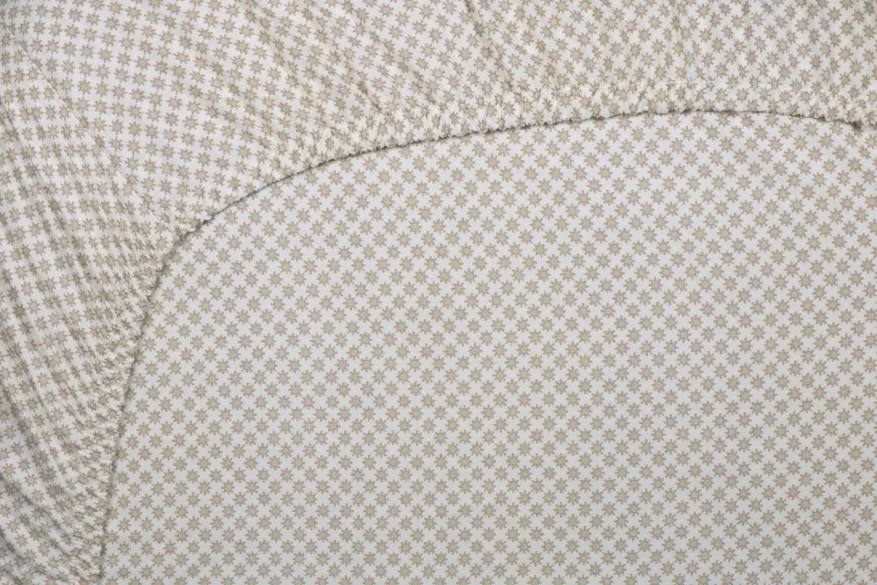 Pip Studio Twinkle Star laken hvit grønn 90x200 cm stjerner