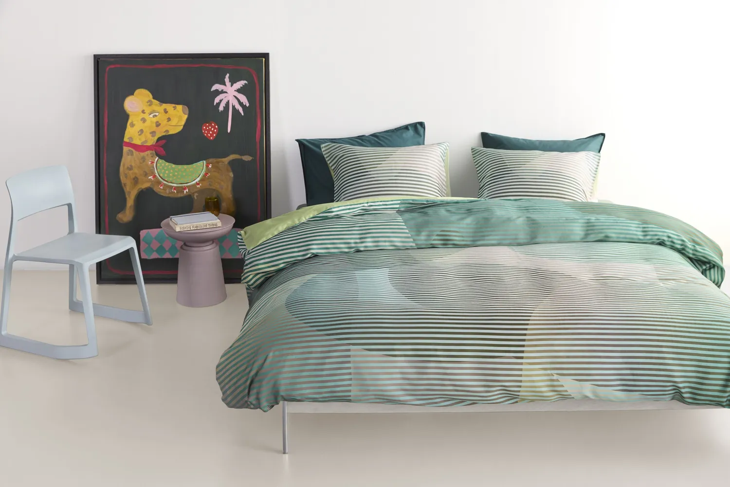 Beddinghouse Dutch Design Lombard Street dynetrekk 140x200 grønn