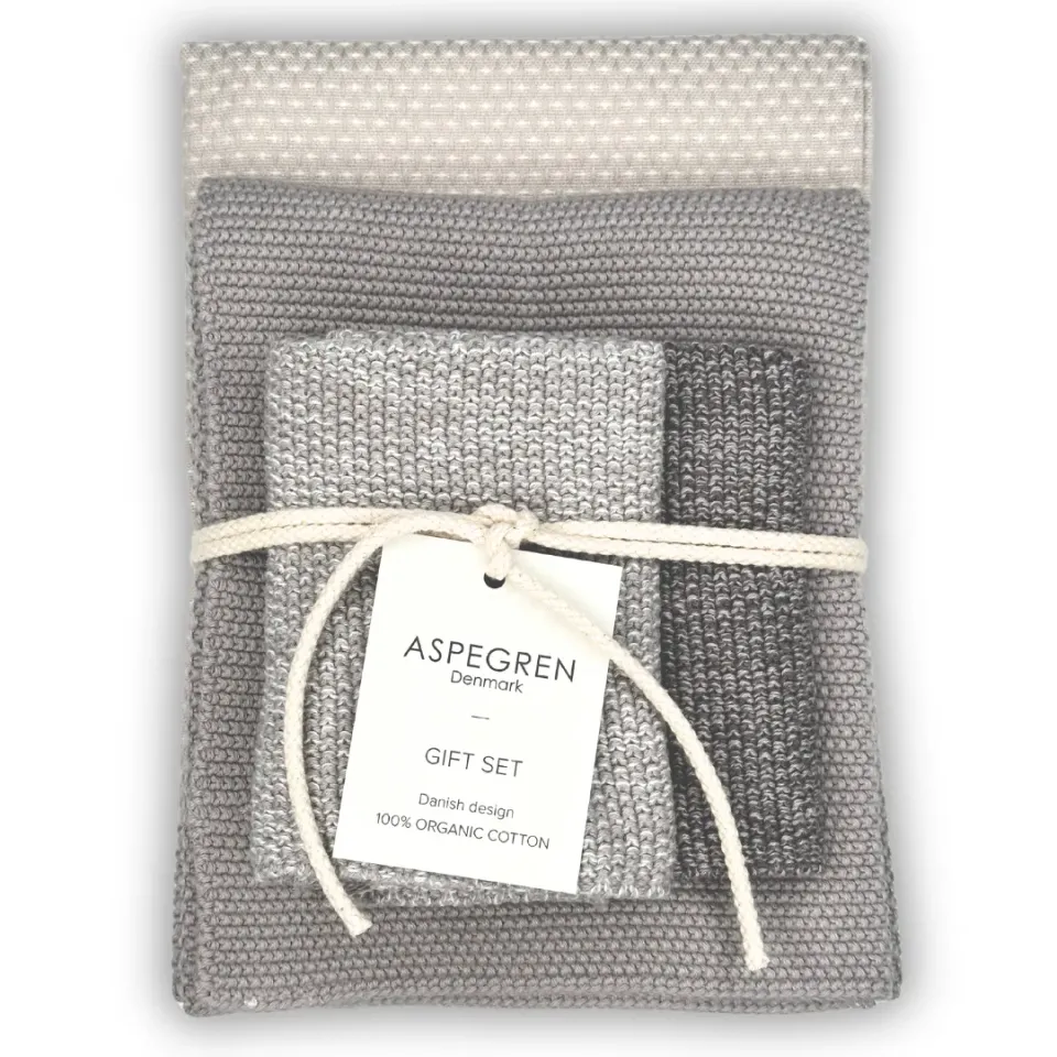 Aspegren Denmark Chia Seed kjøkkensett 4 deler grå