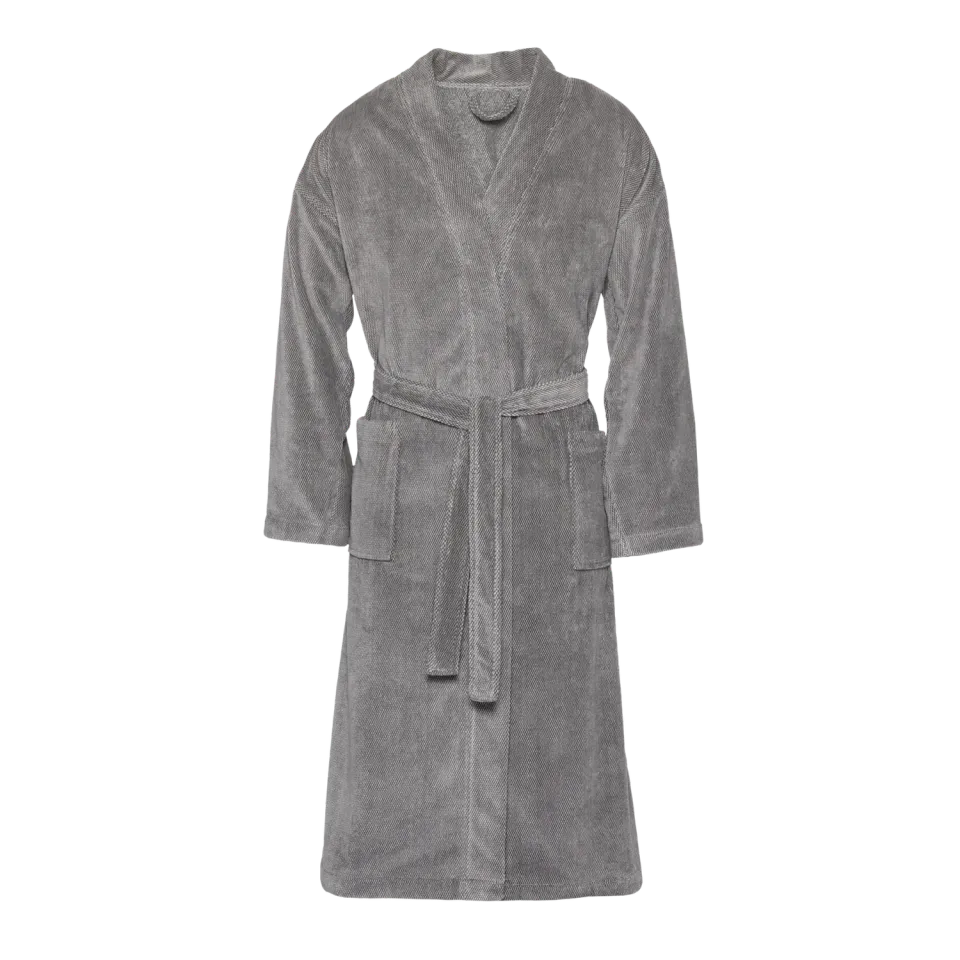 Vandyck Kyoto badekåpe grey kimono økologisk bomull