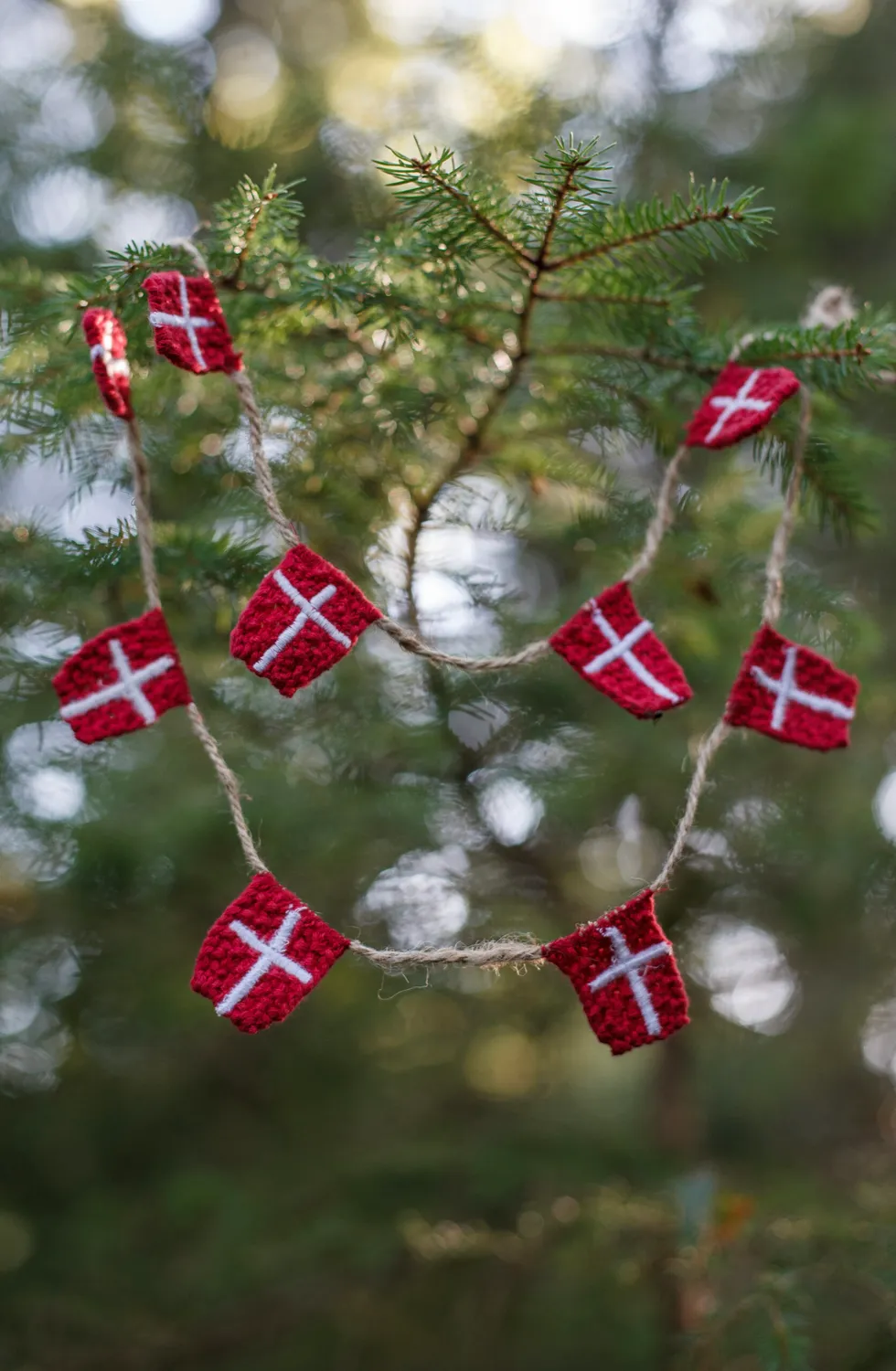 Solwang Design dansk flaggirlander bomull 10 stk