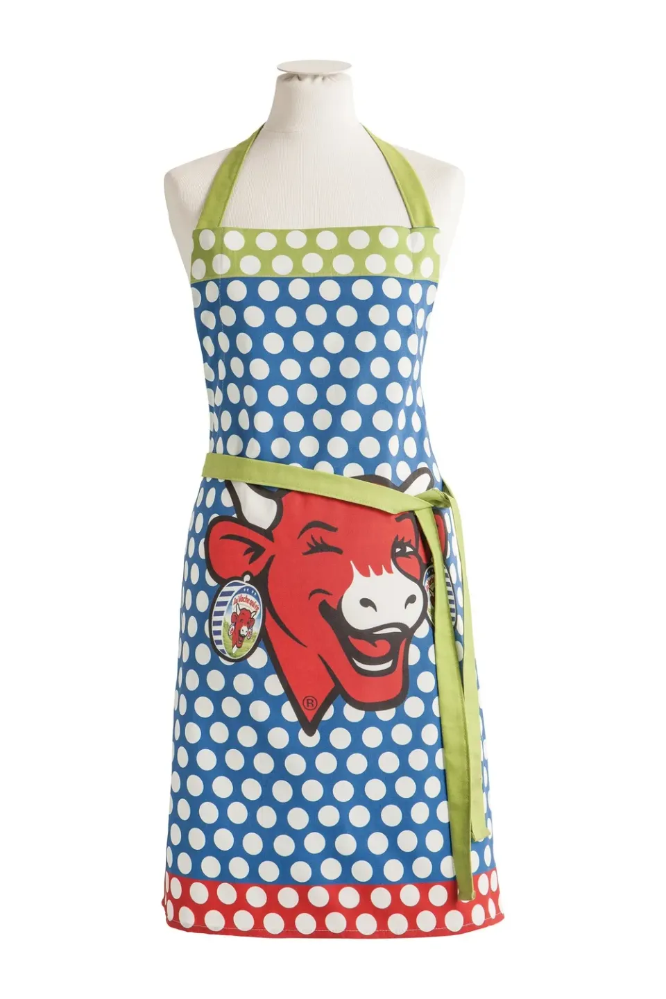Coucke Laughing Cow Blue Pop forkle blå bomull