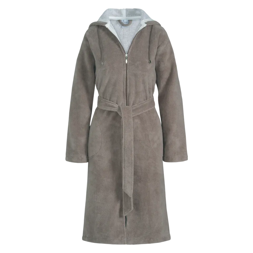Vandyck Duchess morgenkåpe Medium urban taupe velour