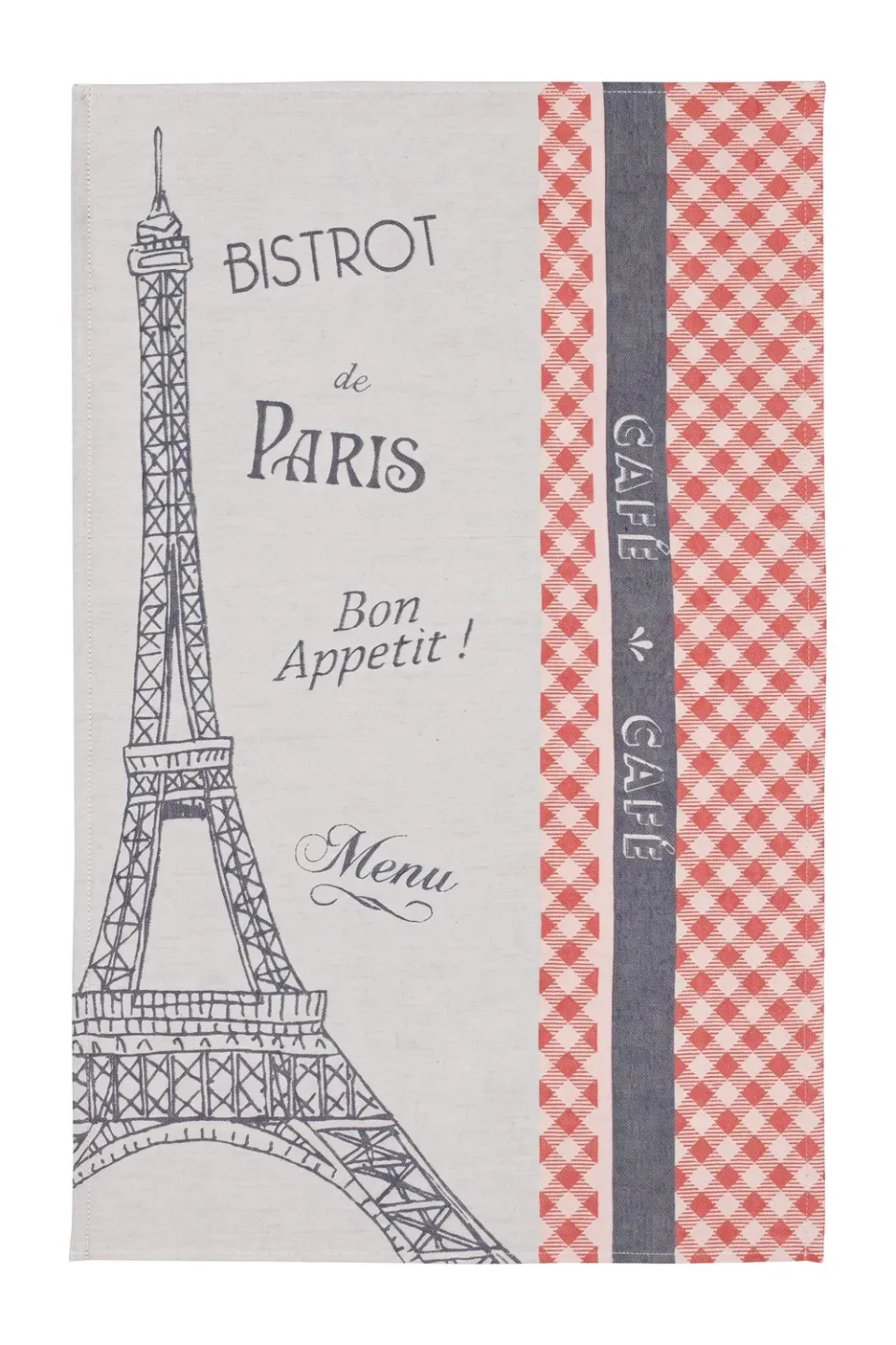 Coucke Trocadéro kjøkkenhåndkle grå 50x75 cm bomull