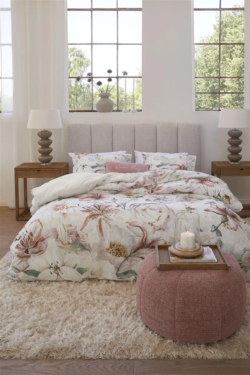 Riviera Maison Lily Love sengetøy 140x200 cm rosa blomstret