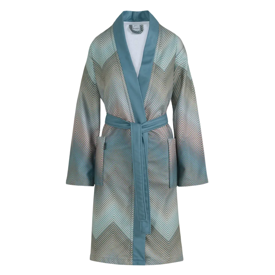 Vandyck Bella morgenkåpe pearl blue Large pustende