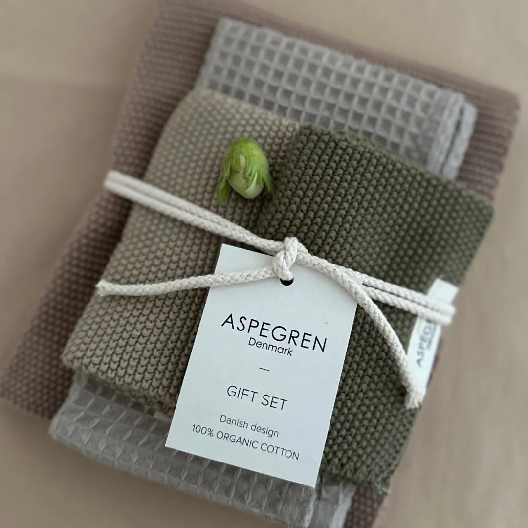 Aspegren Denmark Marzipan kjøkkensett 4 deler økologisk