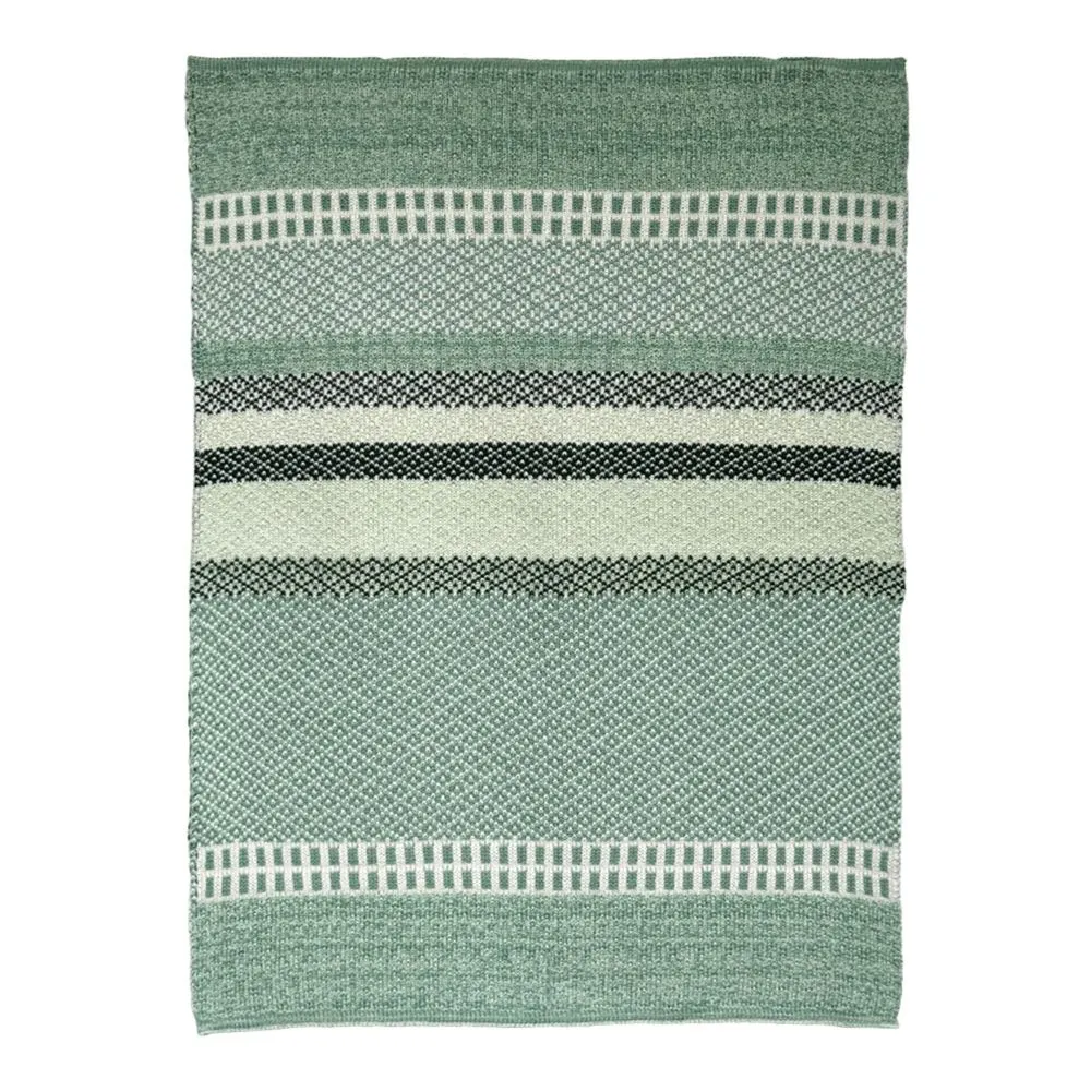 Solwang Almue håndkle grønn restgarn jacquard