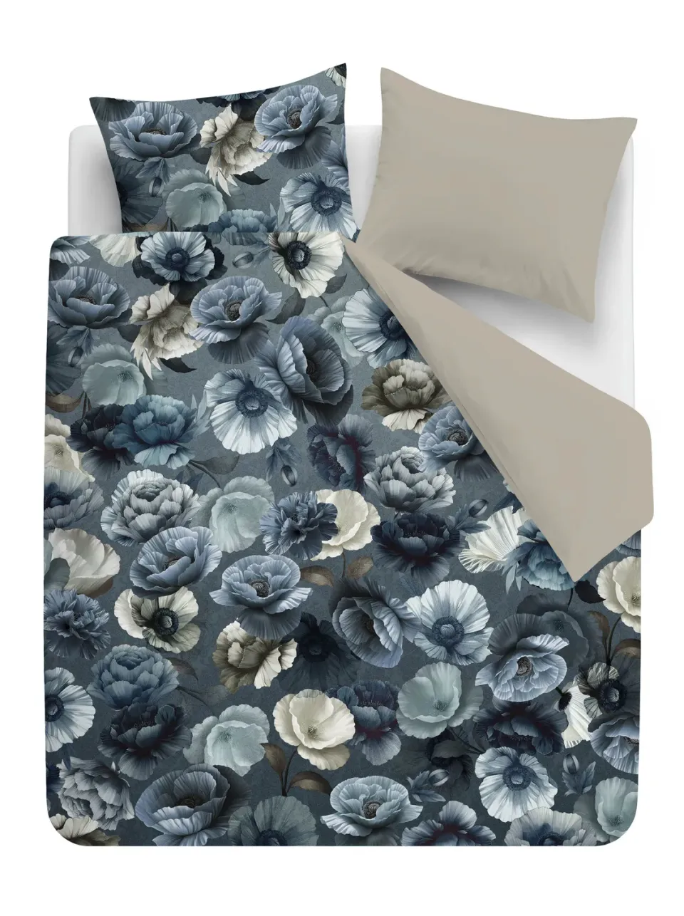 Beddinghouse Papavero dynetrekk 140x200 blå blomster