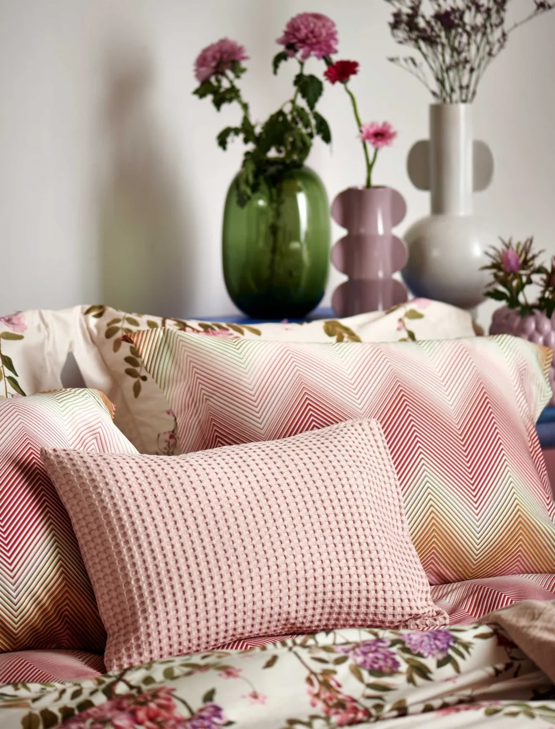 Vandyck Ziggy dynetrekk rosa 1-persoons sateng