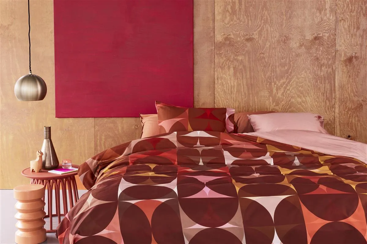 Beddinghouse Dutch Design Redwood dynetrekk 240x200 rød sateng