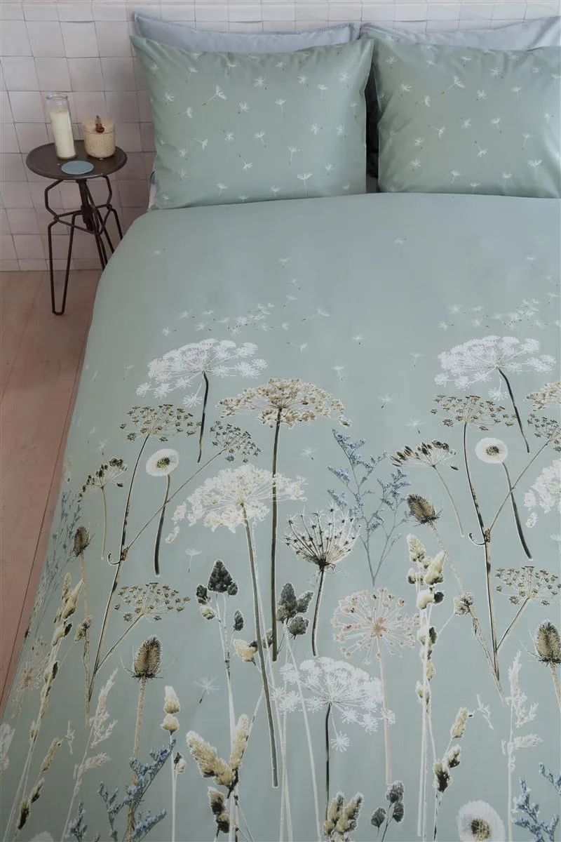 Beddinghouse Ariadne Wind dynetrekk 200x200 grønn blomster