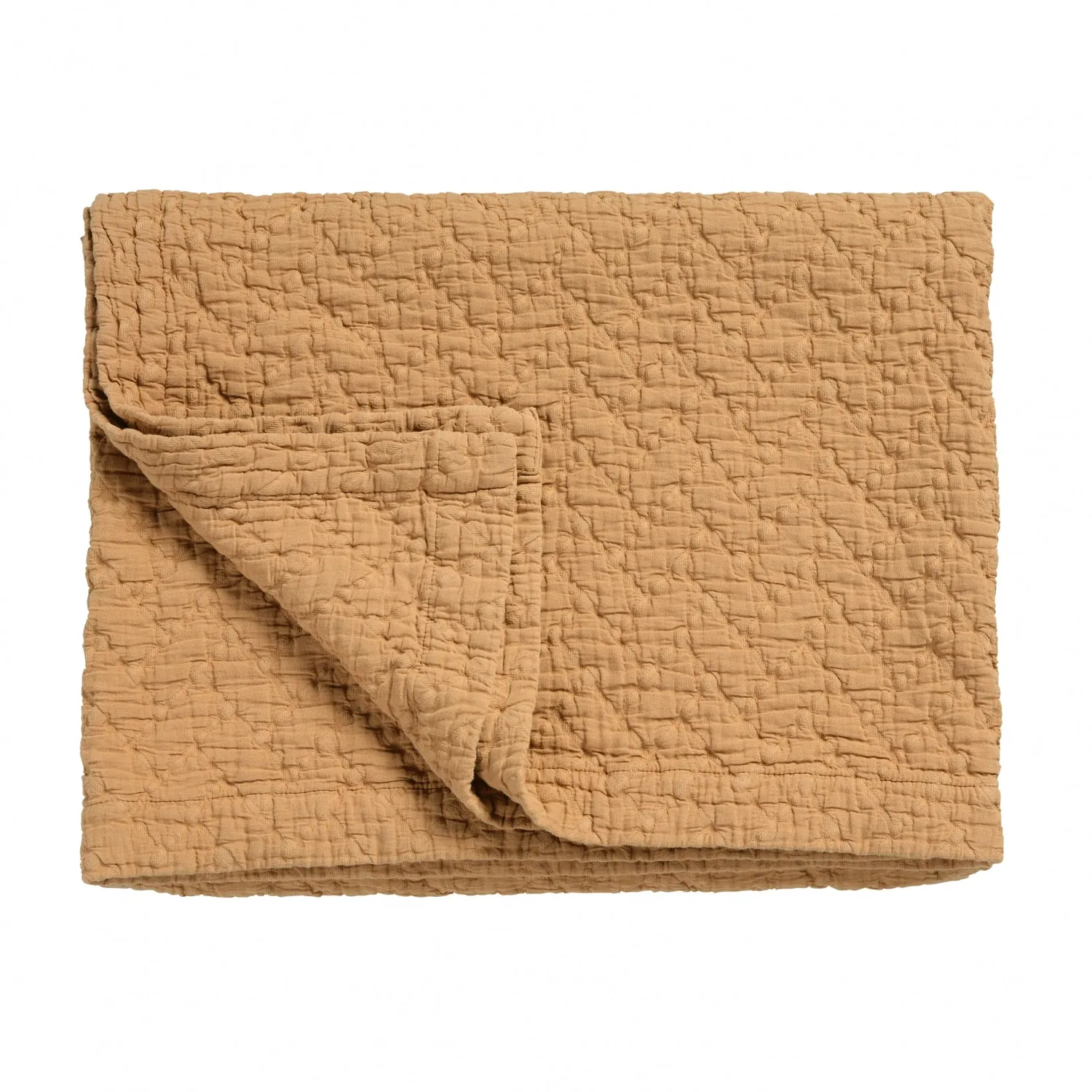 Vandyck Pure 10 sengeteppe toffee 180x260 – bomull