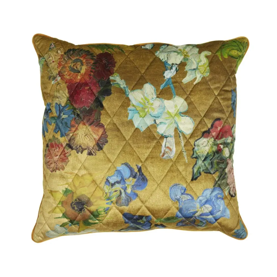 Beddinghouse Van Gogh Carré Fleuri pyntepute 50x50 gull