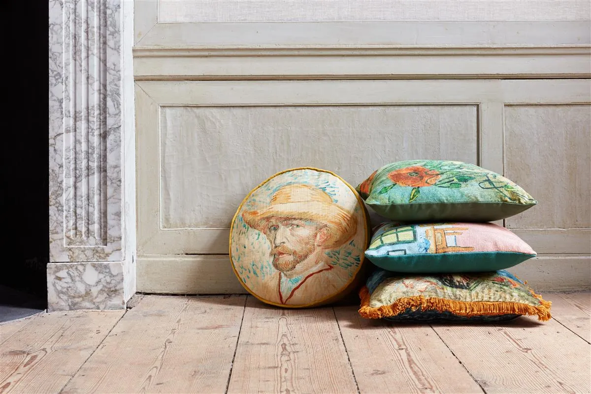 Beddinghouse x Van Gogh Museum Self Portrait pyntepute rund fløyel