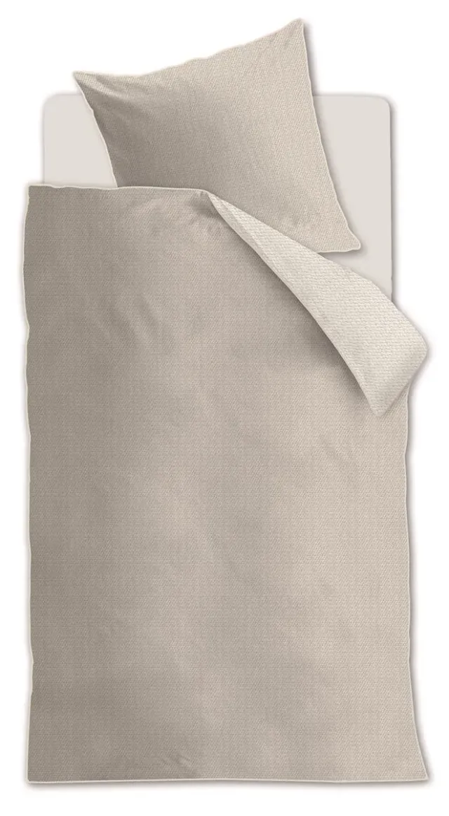 Riviera Maison Bambu sengetøy sand bomull 140x220