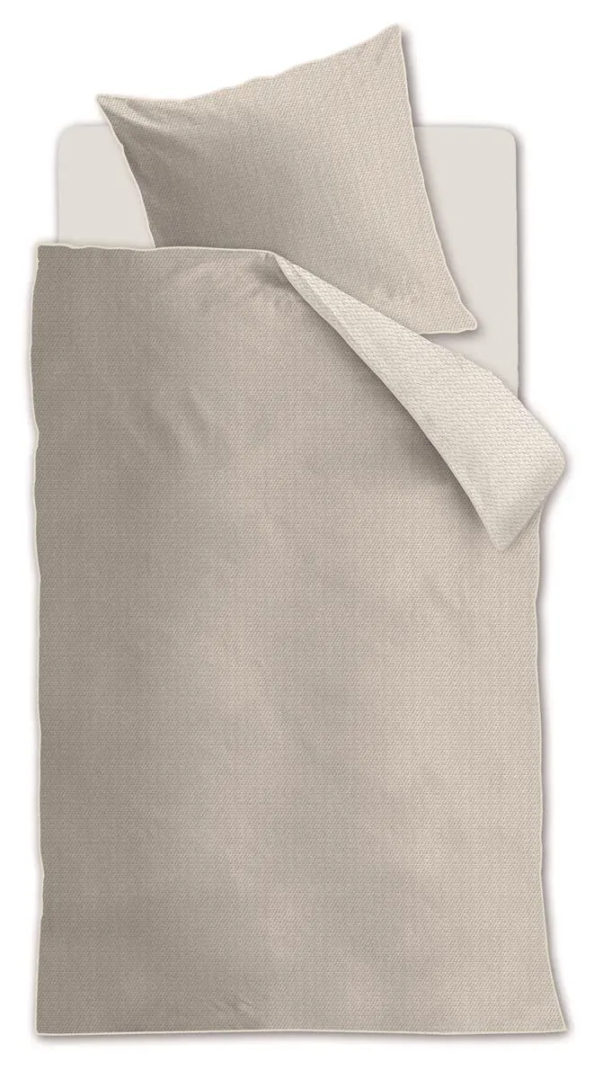 Riviera Maison Bambu sengetøy sand bomull 140x220