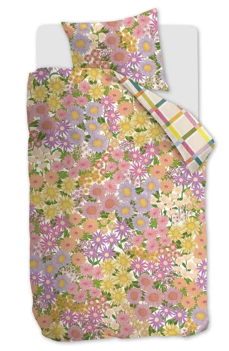 Oilily Lucia sengetrekk multi 140x200 blomster sateng