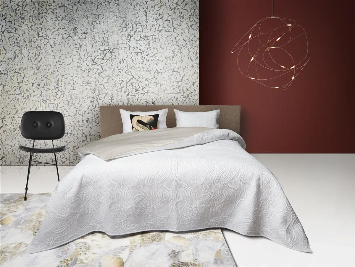 Moooi Embroidered Dodo dynetrekk 260x220 elfenben sateng