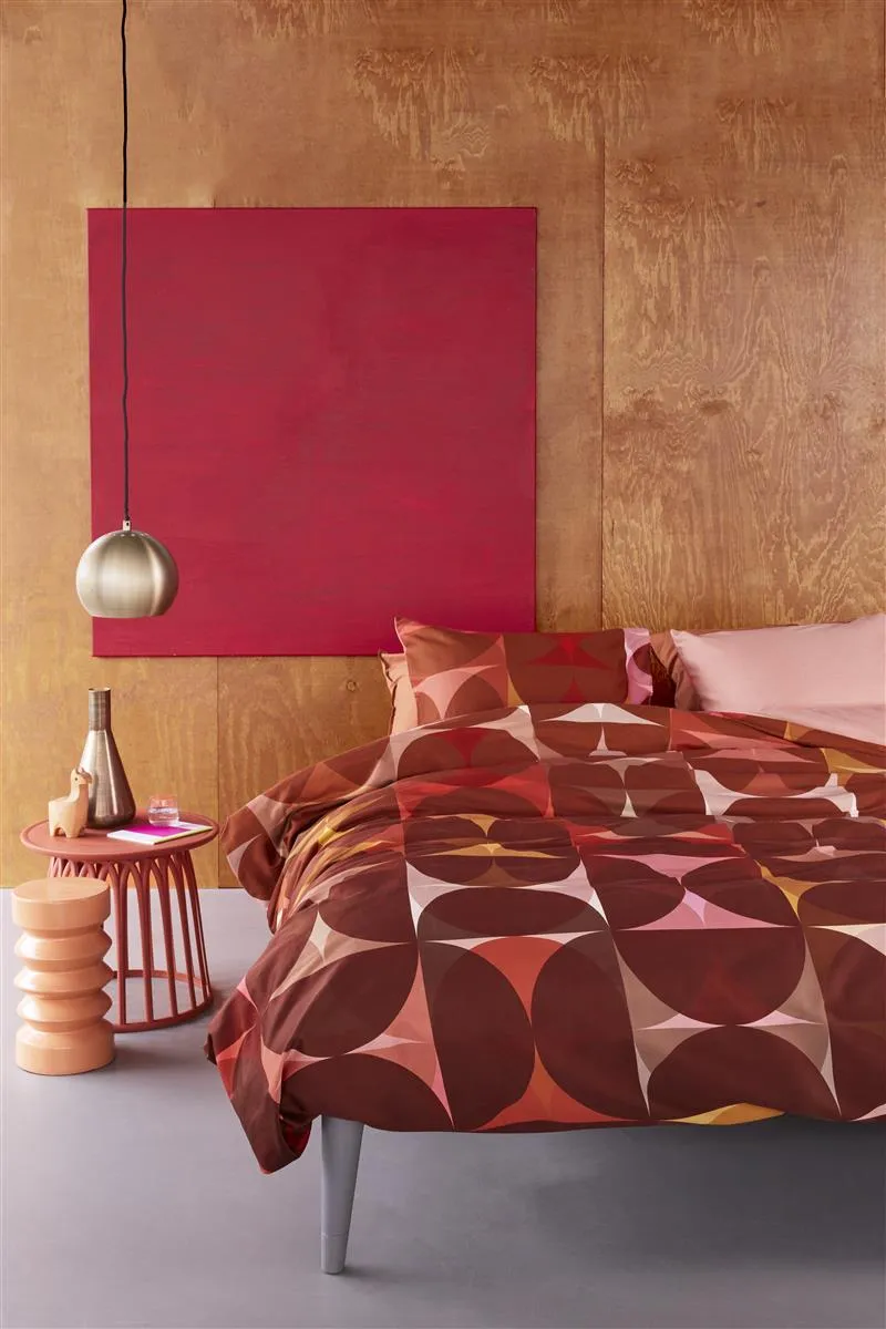 Beddinghouse Dutch Design Redwood dynetrekk 240x200 rød sateng
