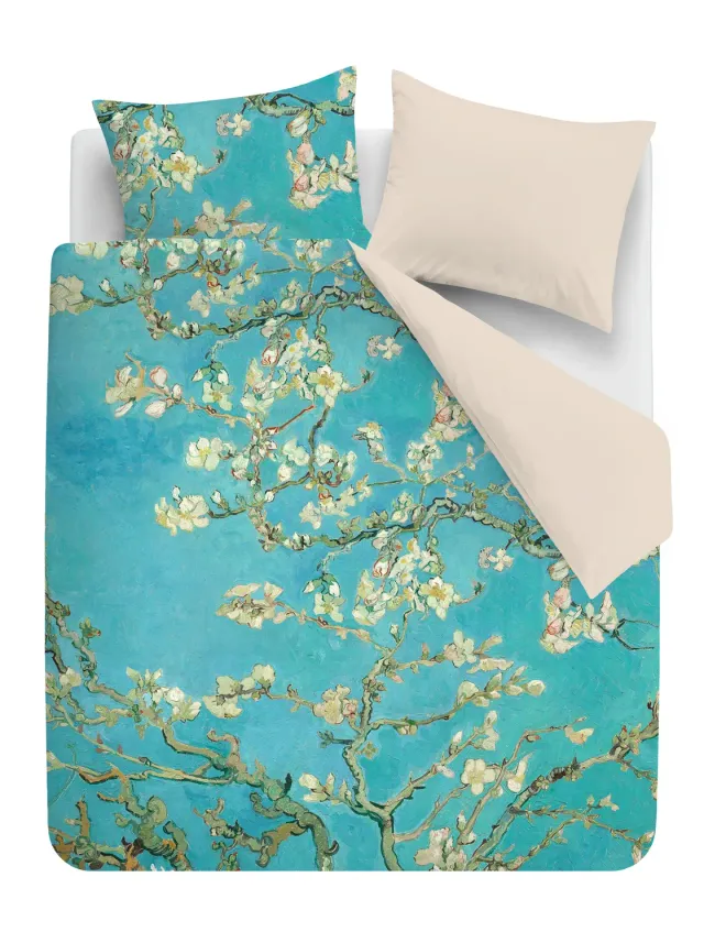 Van Gogh Museum Almond Blossom dynetrekk blå 140x200