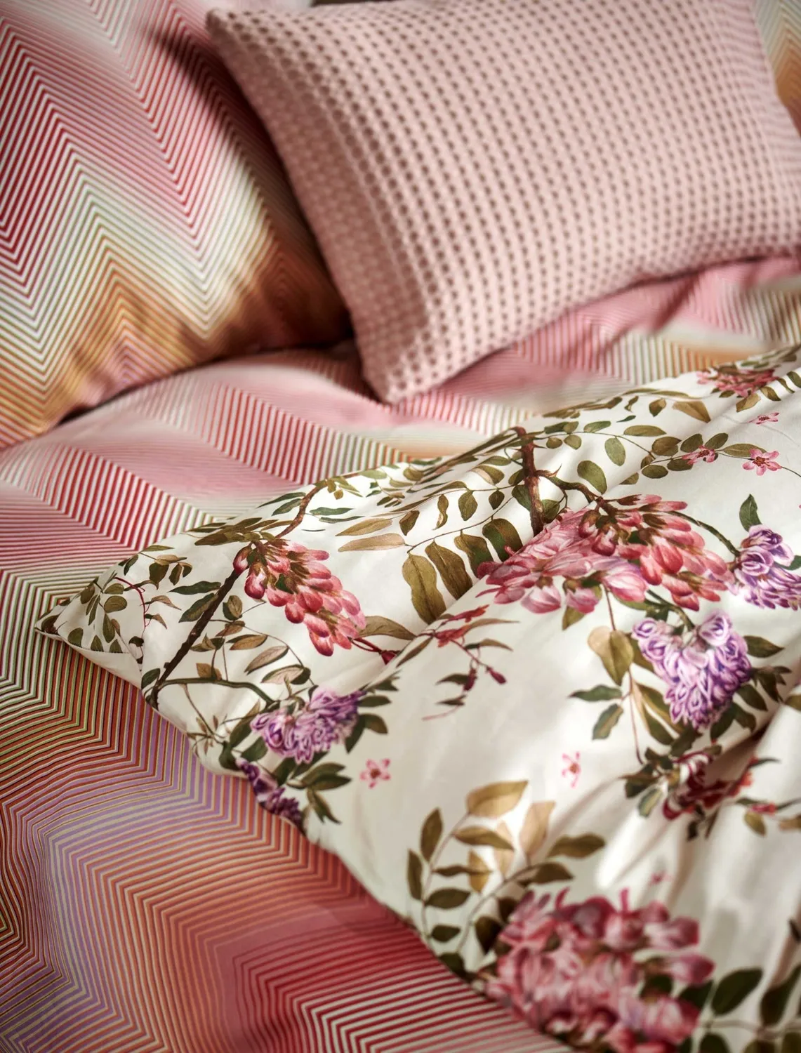 Vandyck Ziggy dynetrekk rosa 1-persoons sateng
