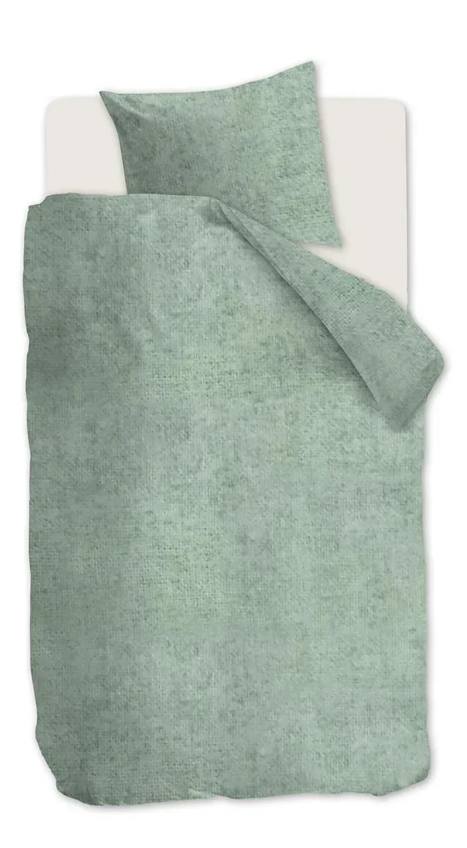 Beddinghouse Frost dynetrekk 140x200 grågrønn flanell