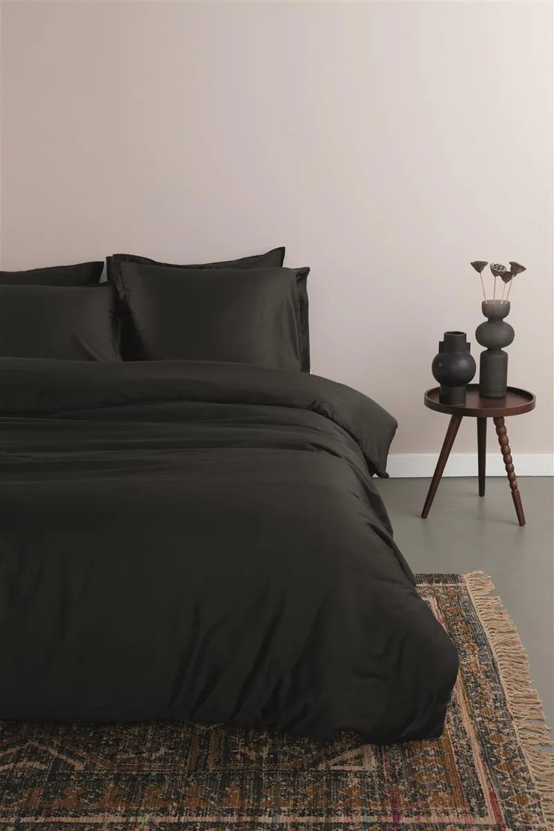 Beddinghouse Satin Uni dynetrekk svart 140x200 sateng