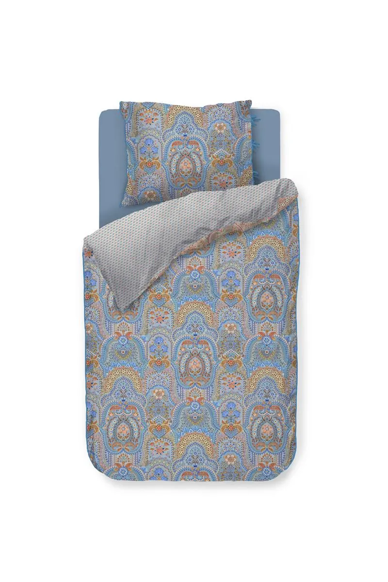 Pip Studio Jabali Flower dynetrekk blå 140x200 cm percale
