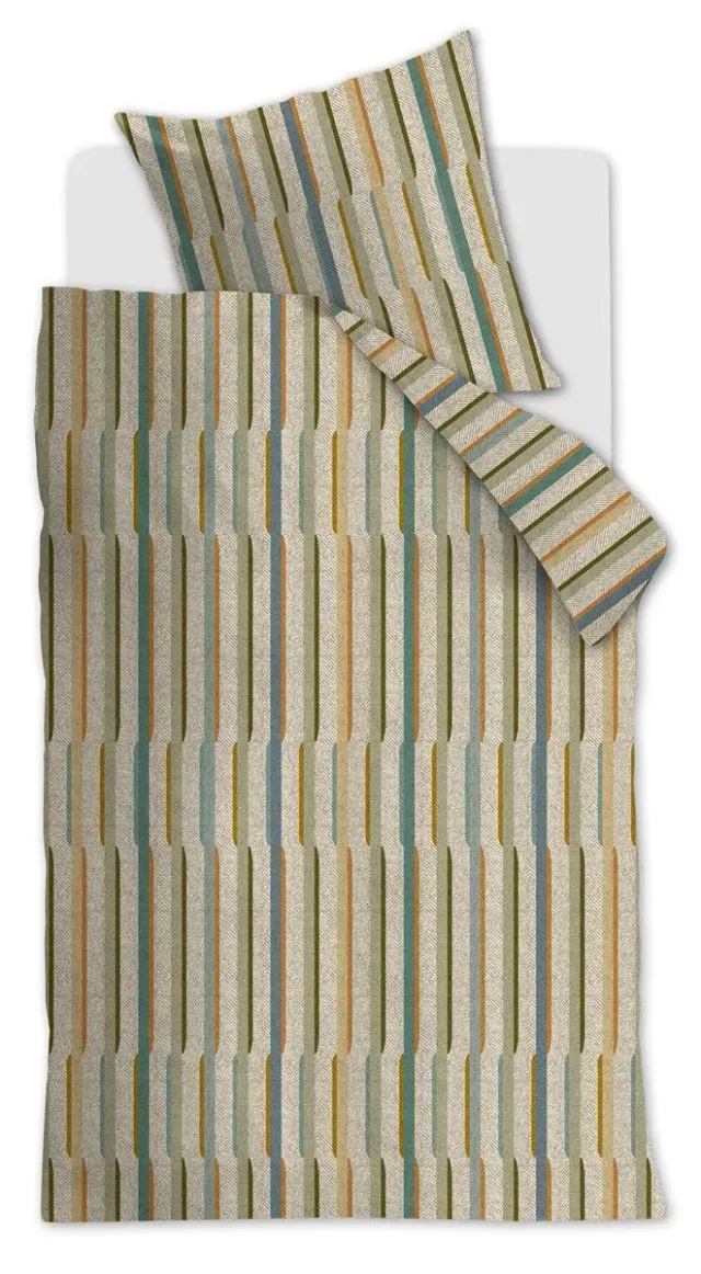Beddinghouse Annie dynetrekk 200x200 grønn flanell