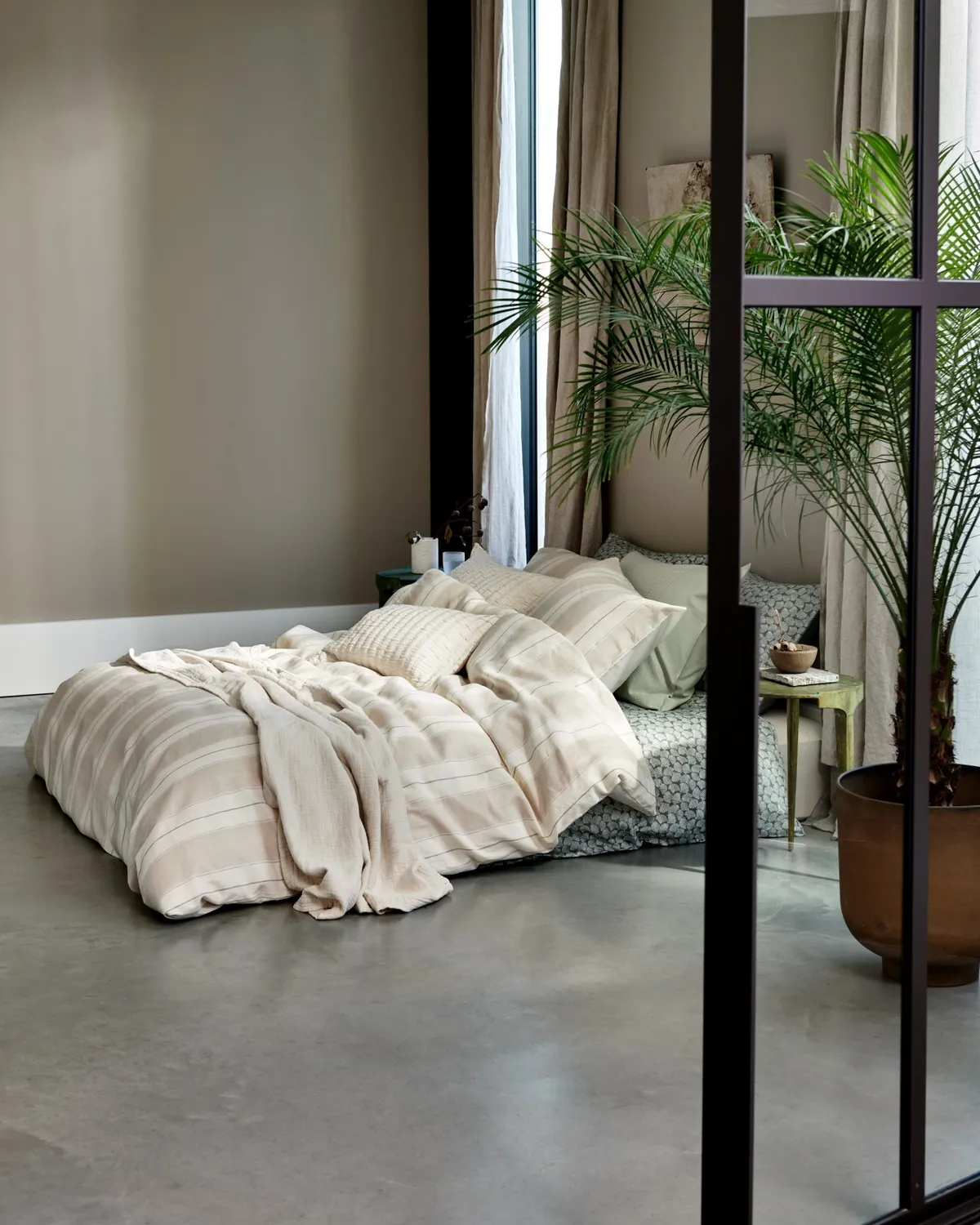Vandyck Pure 79 dynetrekksett smoke green dobbel sateng