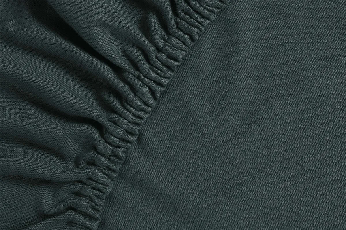 Ambiante Splittopper laken 140x200 mørkegrønn bomull