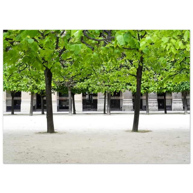 Hellstrøm Jardin des Tuileries Paris kunsttrykk 50x70 cm