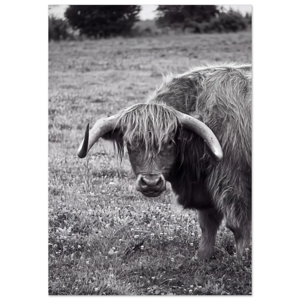 Hellstrøm Cow in Cancale kunsttrykk 50x70 halvblank