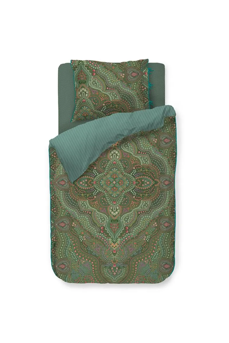 Pip Studio Alfombra dynetrekk 140x200 grønn percale