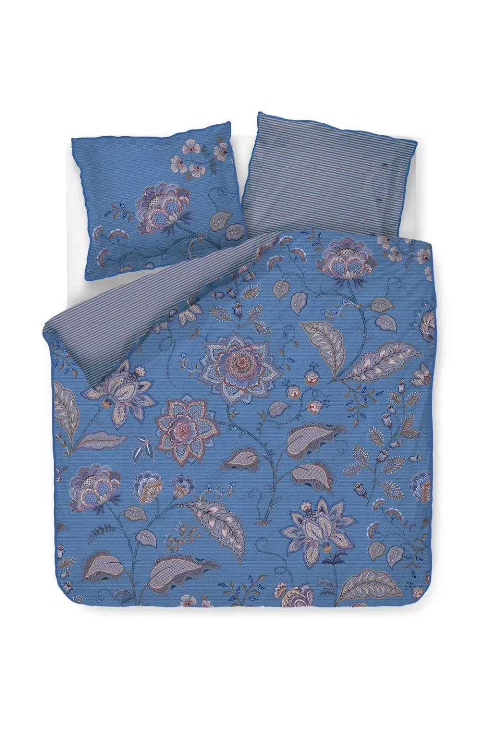 Pip Studio Mumbai Night dynetrekk 140x200 blå blomster