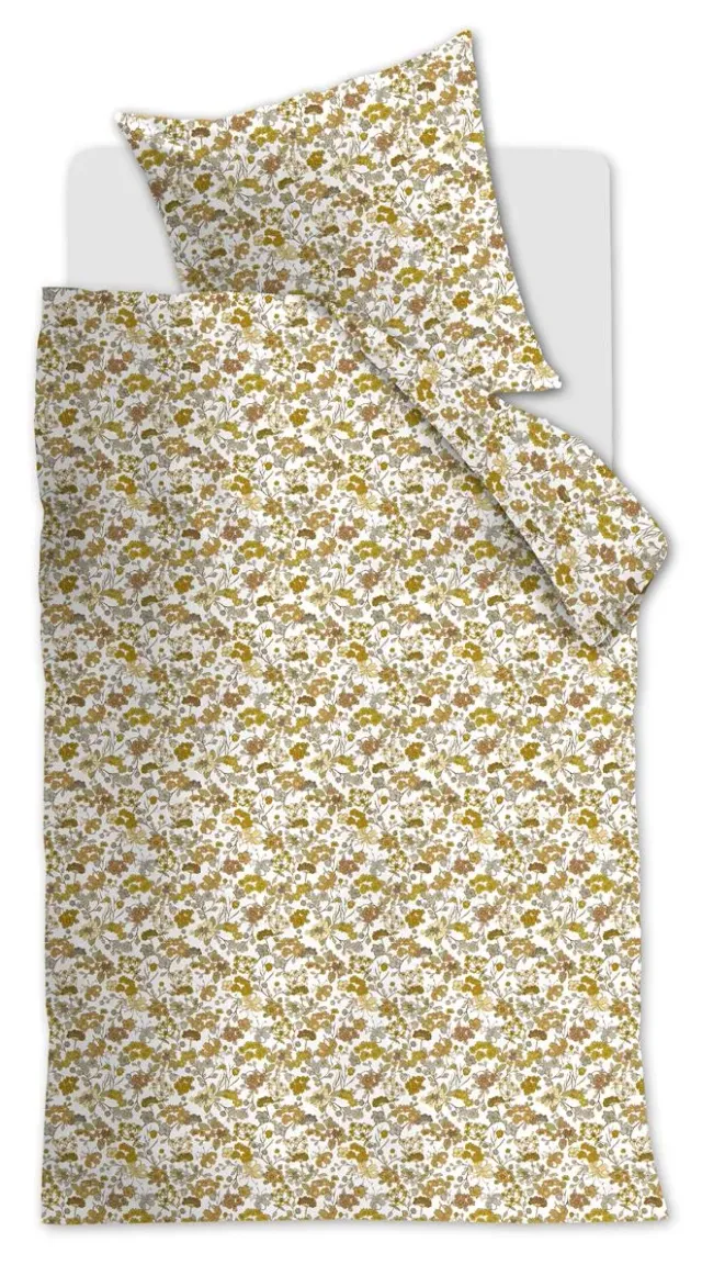 Beddinghouse Tess dynetrekk oker 200x200-220 seersucker