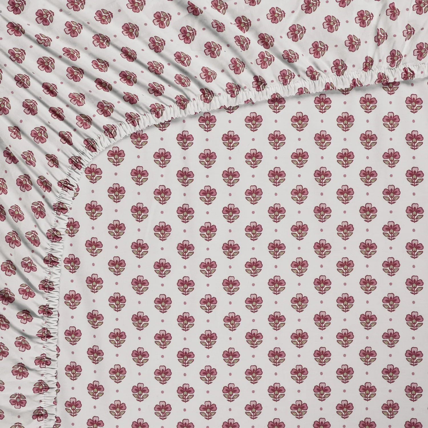 Pip Studio Jaipur Flower laken 140x200 cm rosa bomull