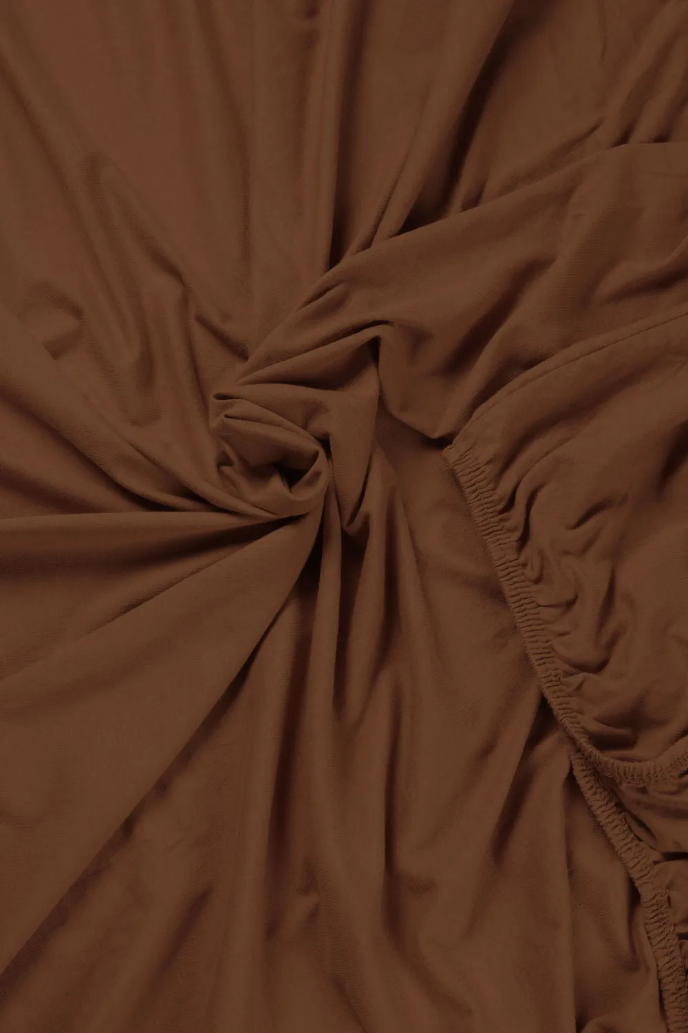 Beddinghouse Jersey Stretch topplaken terra 90x200-220 cm