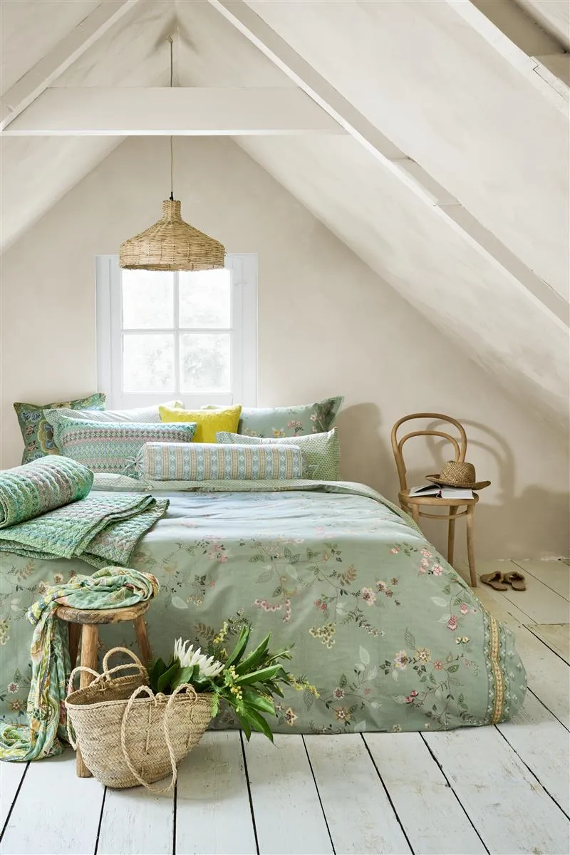 Pip Studio Kili Flower sengetøy 140x200 grønn blomstret
