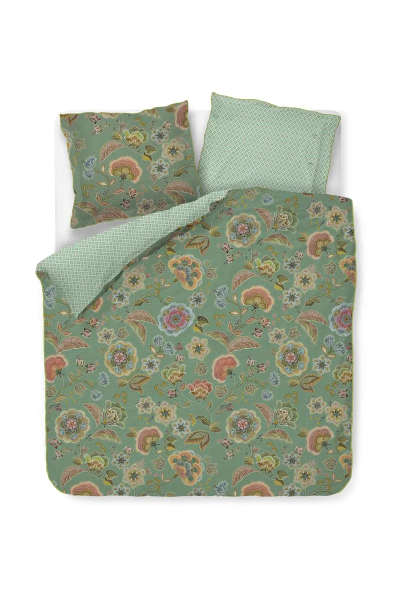 Pip Studio Matata dynetrekk grønn 200x200-220 perkal